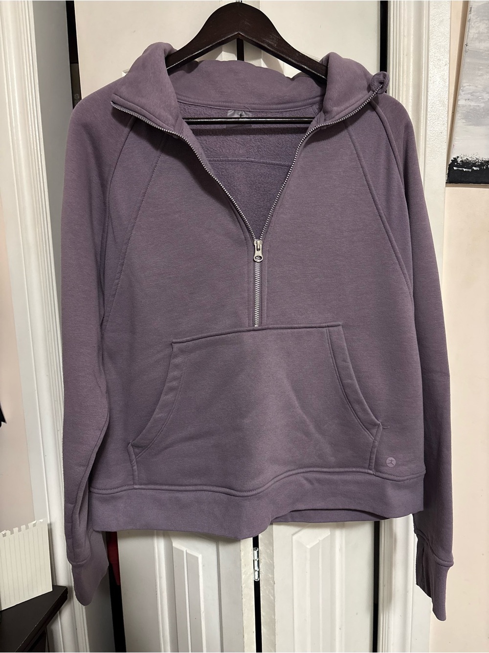Danskin Lavender Half-Zip Pullover Hoodie